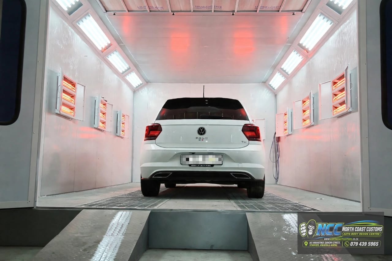 Volkswagen Polo in the North Coast Customs paint booth